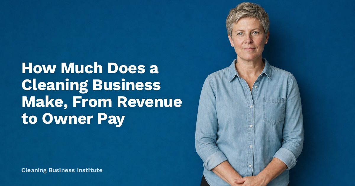 How Much Does a Cleaning Business Make, From Revenue to Owner Pay