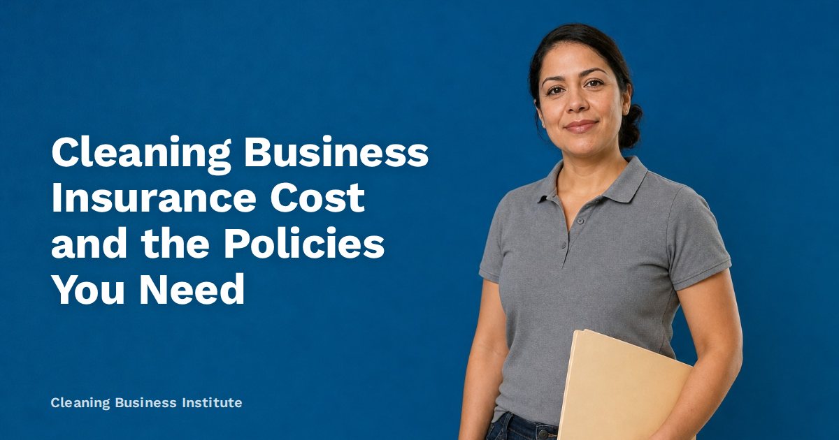 Cleaning Business Insurance Cost and the Policies You Need
