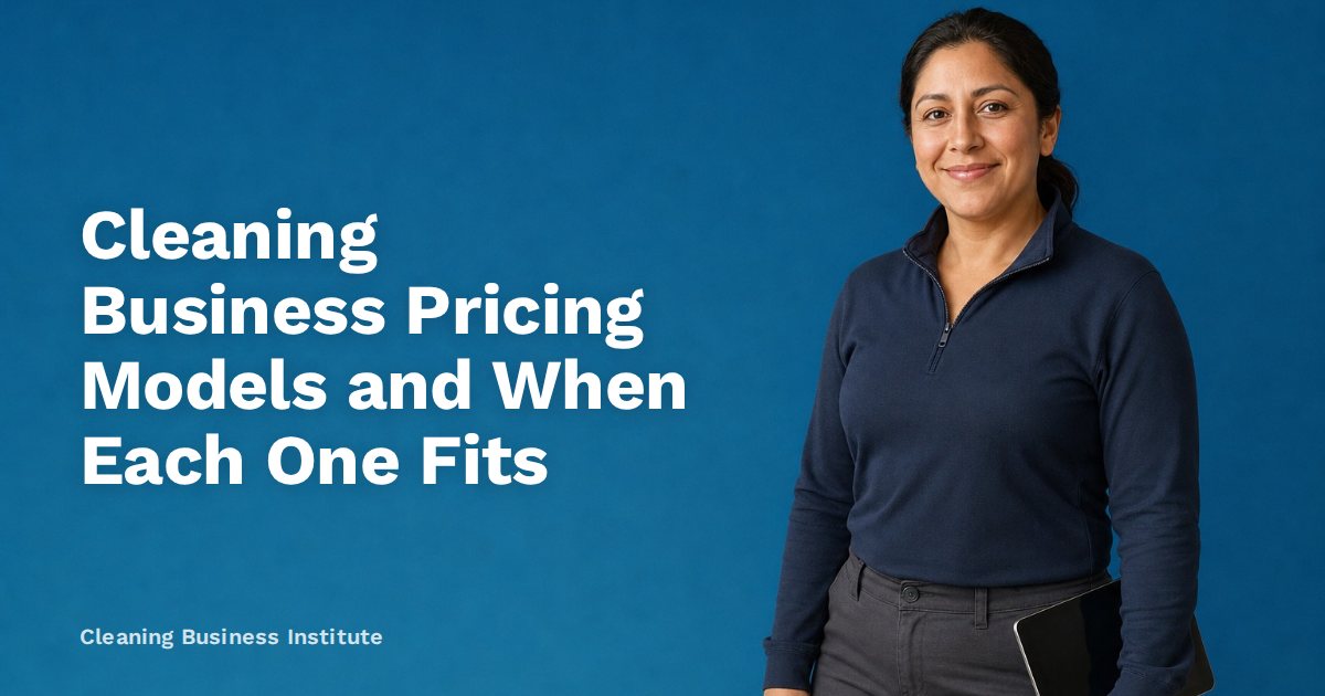 Cleaning Business Pricing Models and When Each One Fits