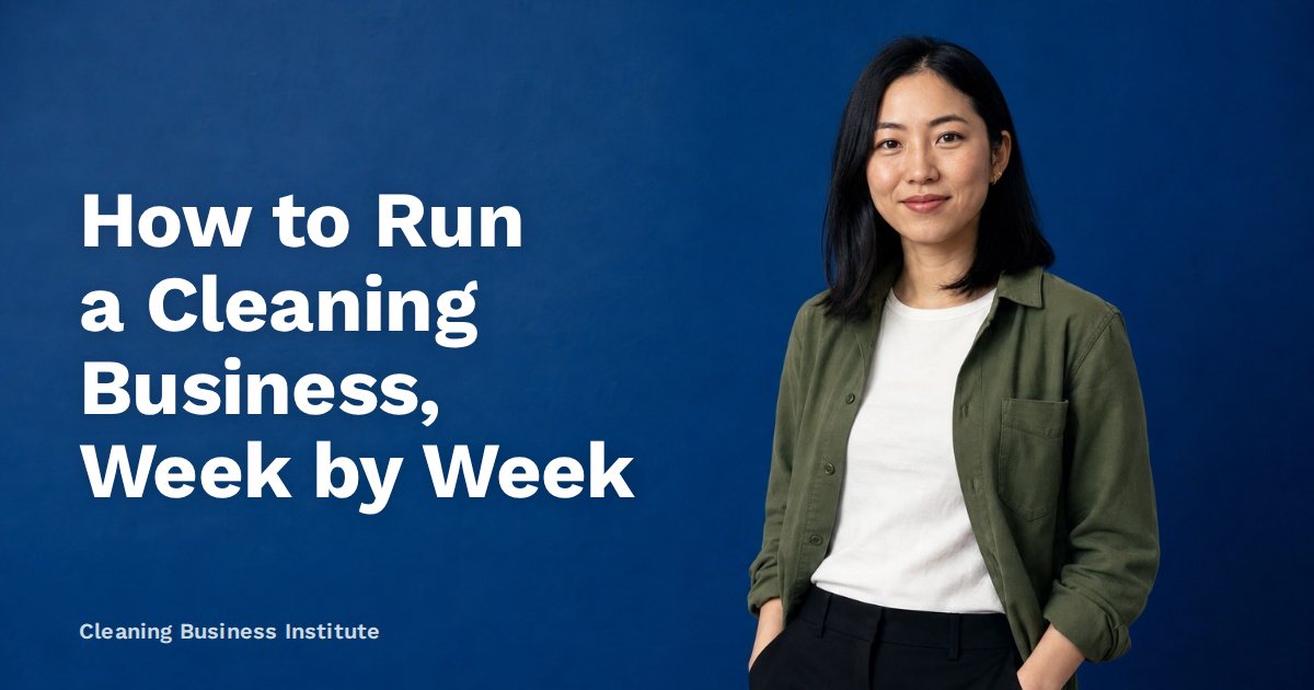 How to Run a Cleaning Business, Week by Week