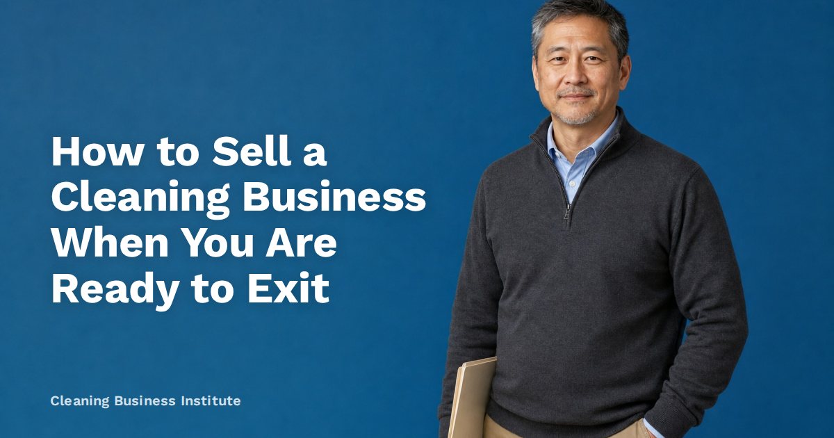 How to Sell a Cleaning Business When You Are Ready to Exit