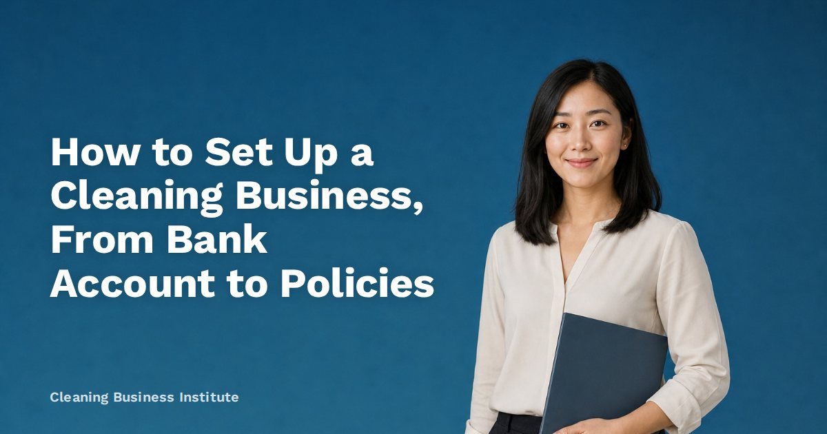 How to Set Up a Cleaning Business, From Bank Account to Policies