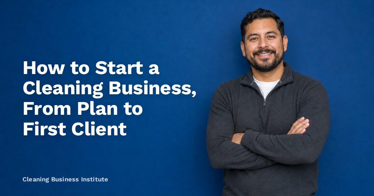 How to Start a Cleaning Business, From Plan to First Client