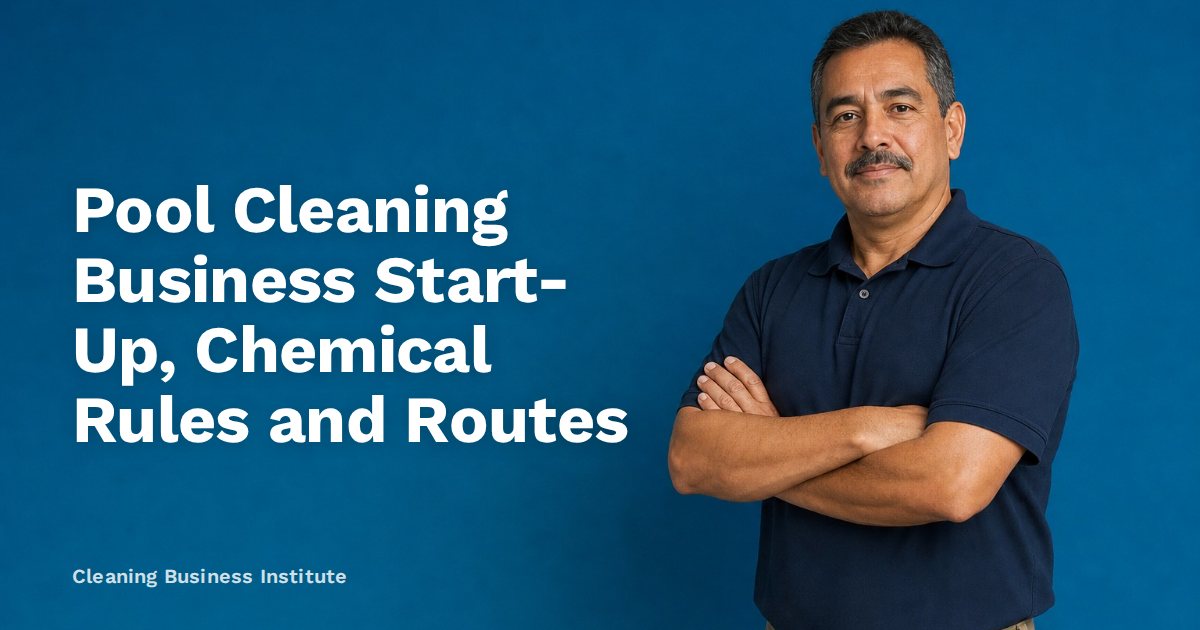 Pool Cleaning Business Start-Up, Chemical Rules and Routes