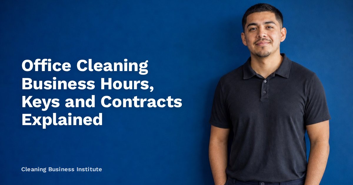 Office Cleaning Business Hours, Keys and Contracts Explained