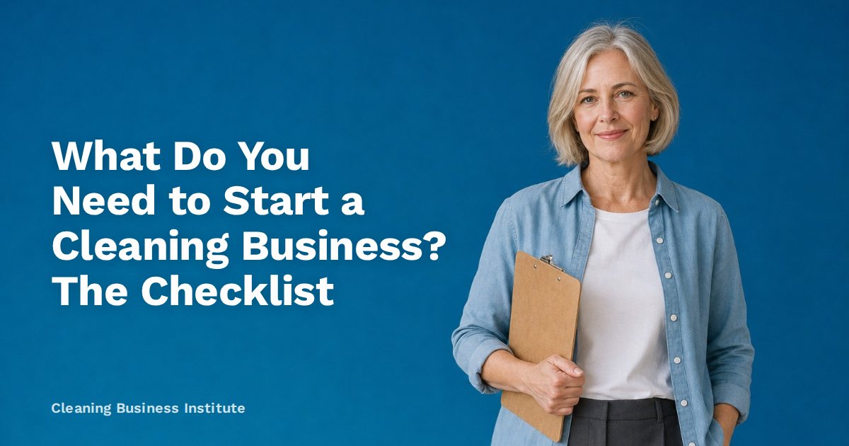 What Do You Need to Start a Cleaning Business? The Checklist