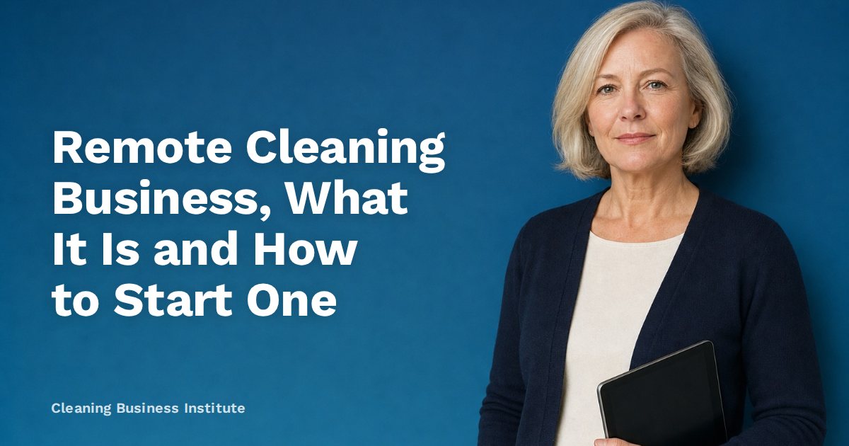 Remote Cleaning Business, What It Is and How to Start One